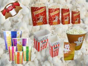 Popcorntüten und -becher