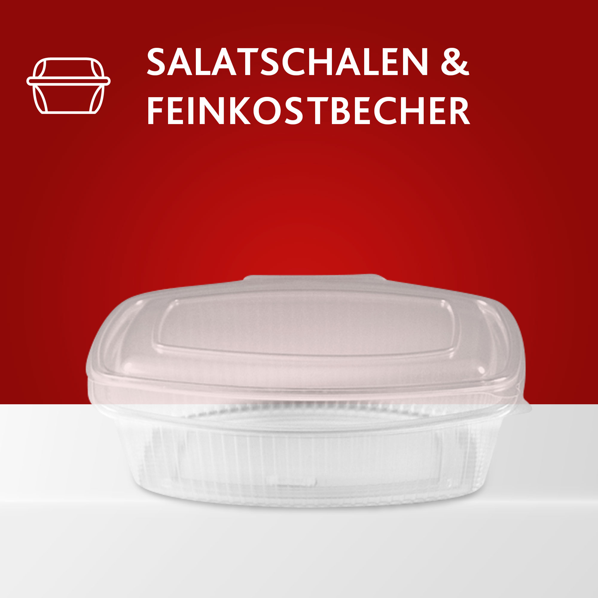 Salatschale Salatbecher Salat Dressingbecher Feinkostbecher 50 Stück 1000 ml 