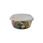 Preview: Salatschalen | 38oz | 1300ml | Ø185x65mm | „Fresh Salad“ mit Deckeln (200 Stk.)