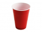 Preview: Beer Pong Set mit 6 rot & blau Becher + 6 gelbe Pingpongbälle (1 Dose)