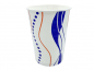 Preview: Pappbecher 0,4 ltr. Spirale rot/blau (50 Stk.)
