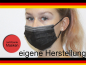 Preview: 3-lagig Mundschutz Maske medizinisch Gesichtsmaske Hygienemaske Einweg schwarz (25 Stk.)