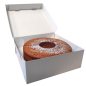 Preview: Kuchenkarton/Tortenkarton Mikrowellpappe | 28x28x10cm | Neutralmotiv (100 Stk.)