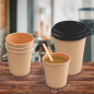 Preview: Kaffeebecher Coffee to go Becher braun XS 100 ml Ø 62 mm H 60 mm (50 Stk.)