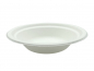 Preview: Suppenterrine Suppenschale 400 ml Ø 178x40,6 mm Bagasse weiß (50 Stk.)