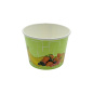 Preview: Eisbecher aus Hartpapier | 140ml | Ø73x52mm | Motiv „Früchte grün“ (45 Stk.)