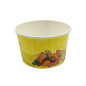 Preview: Eisbecher/Hartpapierbecher | 260ml | Ø92x55mm | Motiv „Früchte gelb“ (50 Stk.)