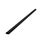 Preview: Einzelngehülte Bambusfasern Trinkhalme Schwarz Ø 12x230mm Mehrweg (1.600 Stk.)