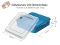 Mobile Preview: Mehrweg Universalbox „ToGo“, blau/transparent 220 x 210 x 70 mm (35 Stk.)