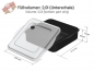 Mobile Preview: Mehrweg Universalbox „ToGo“, schwarz/transparent 220 x 210 x 70 mm (35 Stk.)