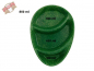 Preview: Mehrweg-Menü-Teller Pfandteller 275x200x35mm 3 Kammern tropfenförmig Spinat dunkelgrün (60 Stk.)