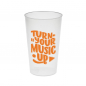 Preview: Transparente Trinkbecher Vital 300ml Ø 77x121mm PP - individuellem Druck (50 Stk.)