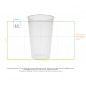 Preview: Transparente Trinkbecher Vital 300ml Ø 77x121mm PP - individuellem Druck (50 Stk.)