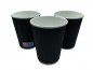 Preview: Coffee to Go Becher Ripple Cups schwarz 300 ml (50 Stk.)