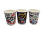Preview: Kaffeebecher Coffee to go Becher 200 ml Doppelwandbecher Graffiti (25 Stk.)