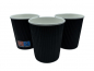 Preview: Coffee to Go Becher Ripple Cups schwarz 200 ml (50 Stk.)