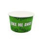 Preview: Salatbecher | 850ml | PAP/PE | Ø140x87mm | Take Me Away + Domdeckel (100 Stk.)