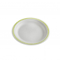 Preview: Grillteller rund | Papierfaser | Ø 17 cm | Bedruckter Rand (175 Stk.)