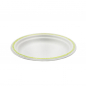 Preview: Grillteller rund | Papierfaser | Ø 17 cm | Bedruckter Rand (175 Stk.)