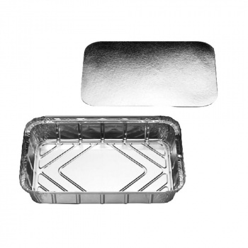 Aluschale eckig 1/2 GN 2000 ml R 2 L mit Deckel Baklavaform Baklavaschale (100 Stk.)