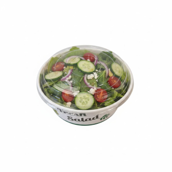 Salatschalen | 38oz | 1300ml | Ø185x65mm | „Fresh Salad“ mit Deckeln (200 Stk.)
