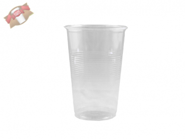 Trinkbecher Einweg klar 300 ml Ø 78x114 mm Plastikbecher Becher (15 Stk.)