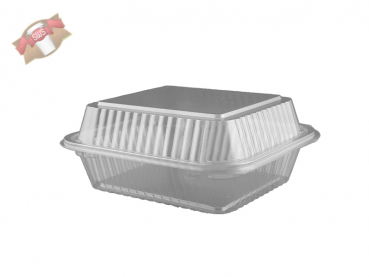 Salatbox Klappschale Salatschale mit Deckel PET 1500 ml (200 Stk.)