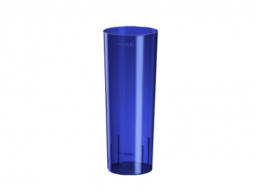 Longdrinkglas 0,3 ltr. blau (10 Stk.)