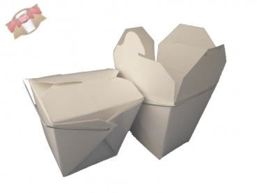 Faltbox Menübox Mitnahmebox mit Henkel 250 ml (50 Stk.)