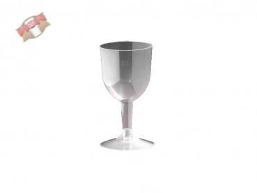 Weinglas 0,1 ltr. klar 2teilig (1x500)