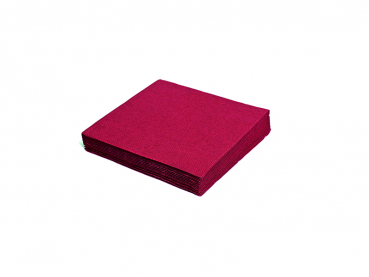 Servietten 24 x 24 cm 1/4 Falz 2-lagig bordeaux (250 Stück)