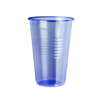 Becher Mundspülbecher 230 blau transparent (100 Stk.)