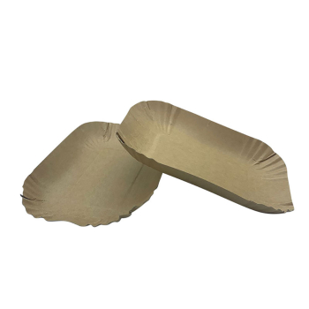 Pappschale eckig Frischfaser | 17,5x13x3 cm | Braun mit Fettbarriere (250 Stk.)
