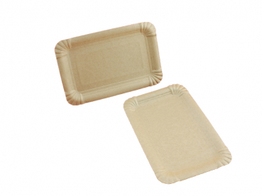 Pappteller Recycling braun 13 x 20 cm 250 Stk.