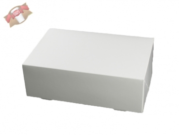 Tortenkarton 240x160x80 mm weiß (50 Stk.)