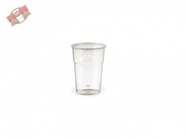Trinkglas Plastikglas Plastikbecher 100 ml klar PS (50 Stk.)