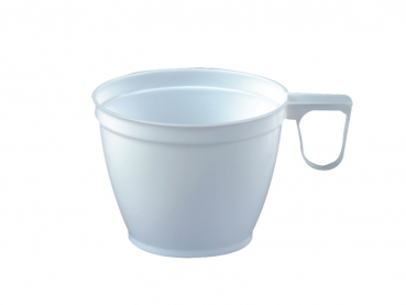 Einwegtasse Kaffeetasse PS weiß 150 ml (60 Stk.)