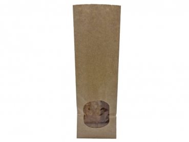 Blockbodenbtl. mit Sichtfenster 80+50x245 mm braun (1x500 Stck)