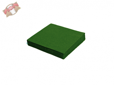 Servietten 1-lagig 33 x 33 cm 1/4 Falz grün (100 Stk.)