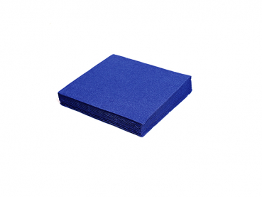 Servietten 1-lagig 33 x 33 cm 1/4 Falz dunkelblau blau (100 Stk.)