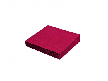 Servietten 33 x 33 cm 1/4 Falz 3-lagig bordeaux (250 Stück)