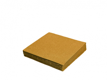 Servietten 33 x 33 cm 1/4 Falz 3-lagig gold (20 Stk.)