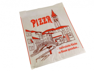 Pizza-Taschen "Venezia" 30 x 30 cm bis zu 1,5 cm hoch Pergamin / Karton (100 Stk.)