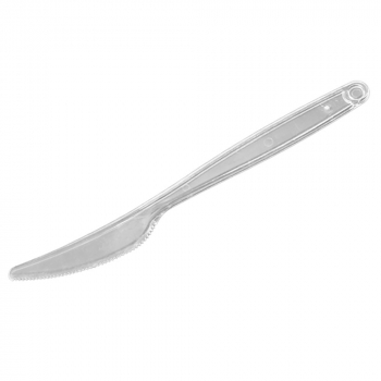 Mehrwegbesteck Messer 16-18 cm klar (100 Stk.)