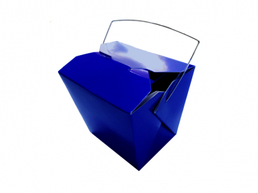 Faltbox mit Metallhenkel 16 oz  500 ml  blau (50 Stk.)