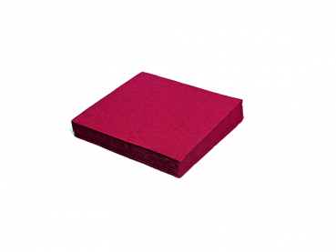 Servietten 40x40 cm 1/4 Falz 3-lagig bordeaux rot (250 Stk.)