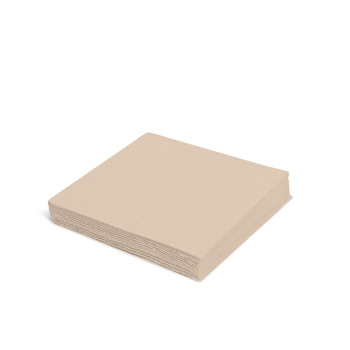 Tafelsevietten | Servietten | 40x40cm | 1/4 Falz | 3-lagig | natur braun (250 Stk.)