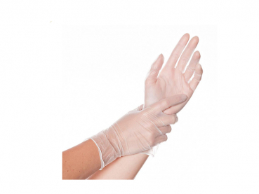 Vinyl Handschuhe CLASSIC Gr M leicht gepudert transparent (100 Stk.)