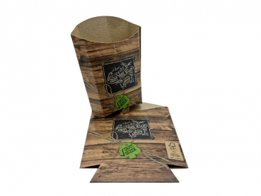 Fingerfood Box Pommesschütte 200 ml "enjoy green" FSC (1.000 Stk.)
