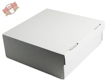 Tortenkarton weiß 28x28x10 cm Mikrowellpappe (100 Stk.)